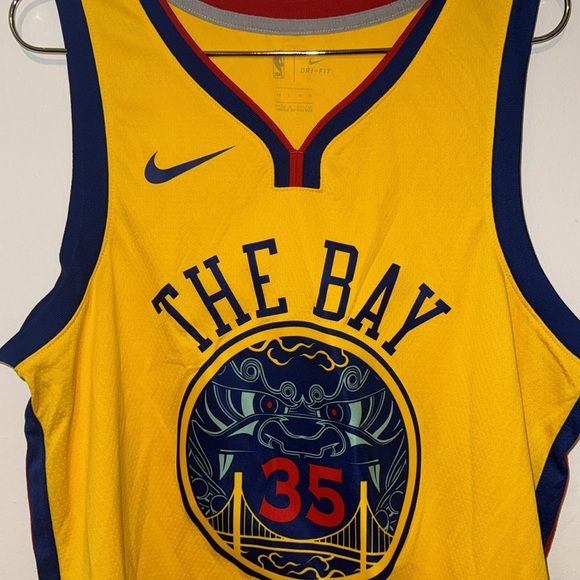 Nike Kevin Durant Golden State Warriors Chinese New Year Jersey Size 48 - Picture 2 of 6
